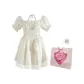 Beige Apricot Dress+Box