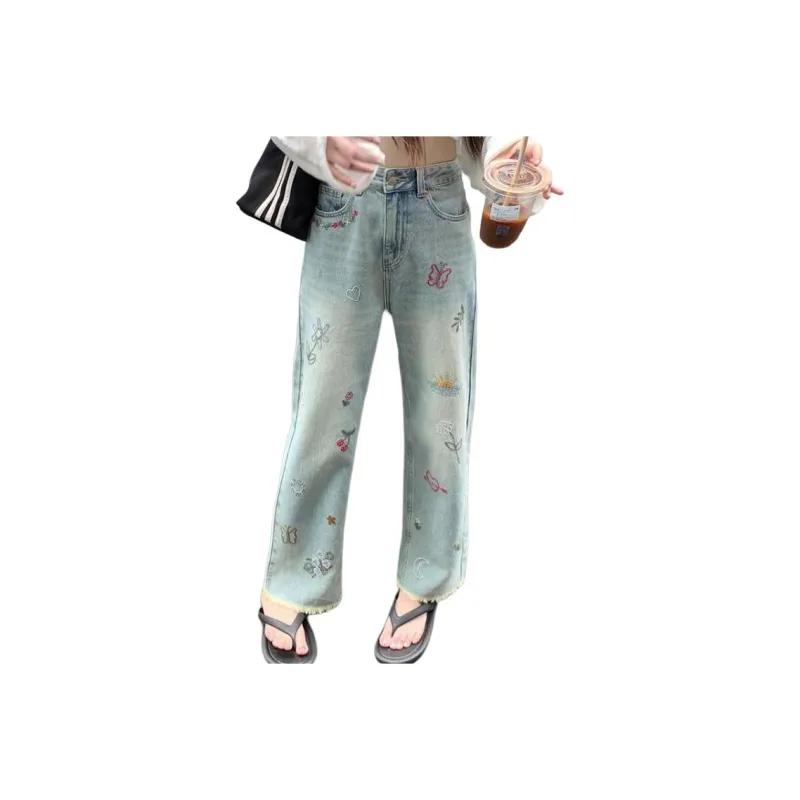YuChaJia Jeans Women's Vintage Blue-0