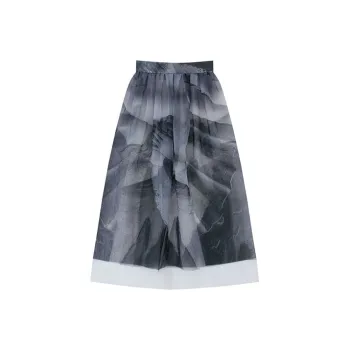 KIMHEKIM Casual Long Skirts Women's Ink