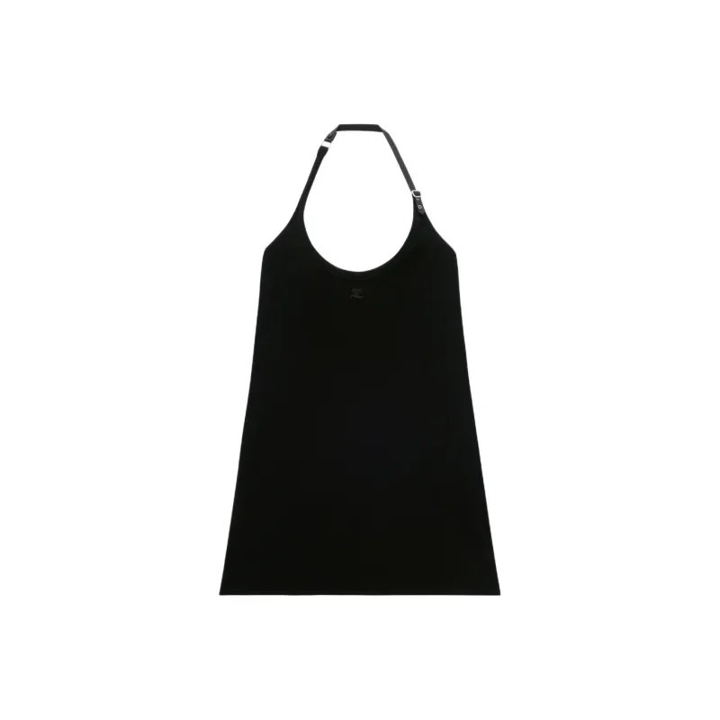COURREGES Buckle Babydoll Twill Dress-0