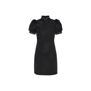 BBLLUUEE Short Sleeved Dress Women's Black