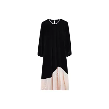 PZGE Long Sleeved Dresses Women's Black