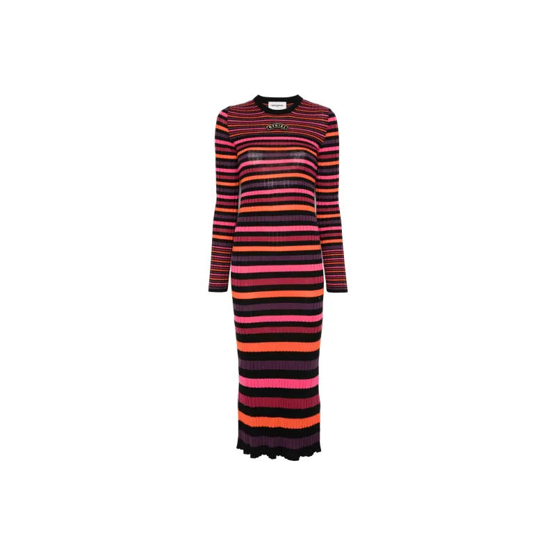 Sonia Rykiel Striped Wool Maxi Dress-0