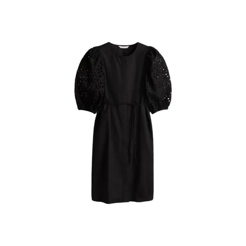 H&M Short Sleeved Dresses Women's Black-0