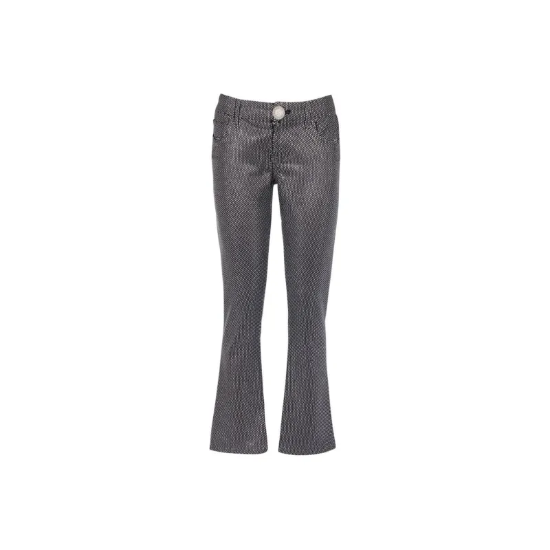 BALMAIN Rhinestone embellished Bootcut Jeans-0