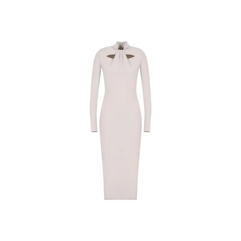 GIORGIO ARMANI Long-Sleeved Dresses Women's Ice Gray-0