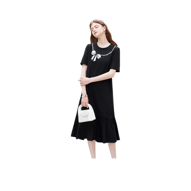TOUCH Short Sleeved Dresses Women's Black-0