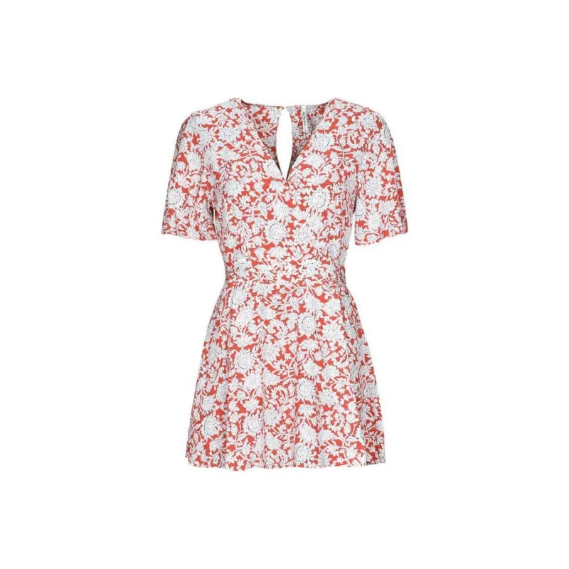 Pepe Jeans Short Sleeved Dress Women's Red-0