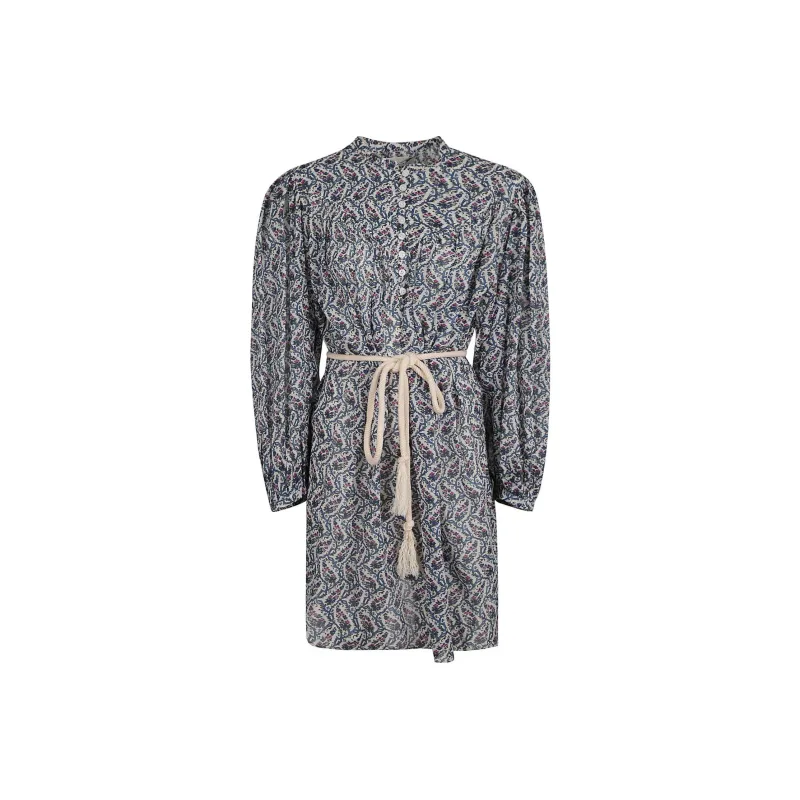 ISABEL MARANT ETOILE Kildi Floral Printed Belted Dress-0