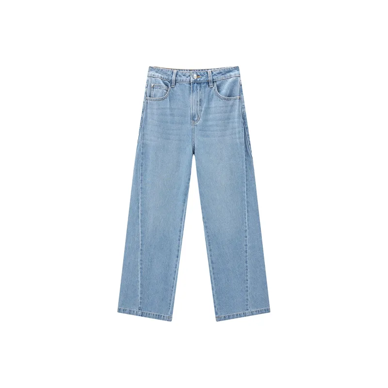 LEDIN Jeans Women's Denim Medium Blue-0