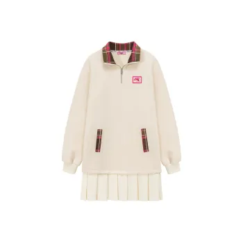 CHUU Long Sleeved Dresses Women's Beige Apricot