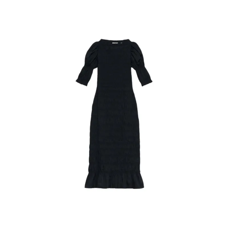 DOEN RAQUELLA DRESS Short Sleeved Dress Women's Black-0