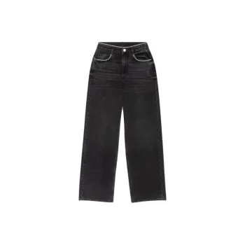 Maje Rhinestone-embellished Wide-leg Jeans