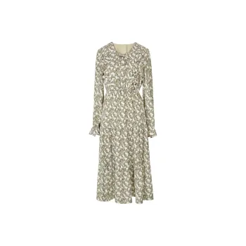 3COLOUR Long Sleeved Dresses Women's Yellow Coffee