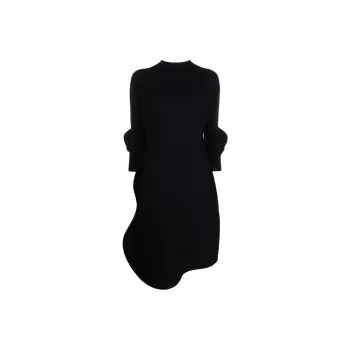 ISSEY MIYAKE Long-Sleeved Dresses Women's Black