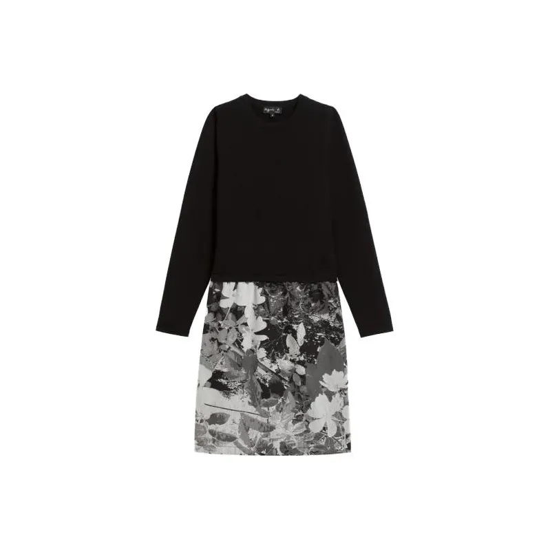 Agnes B. Long-Sleeved Dresses Women's Black-0