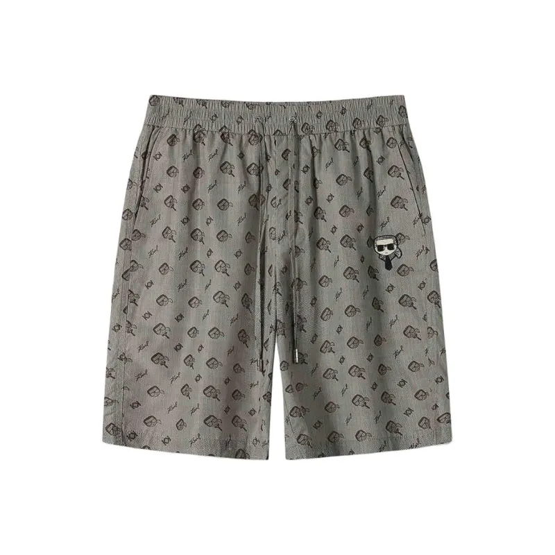 KARL LAGERFELD Casual Shorts Men's Coffee-0