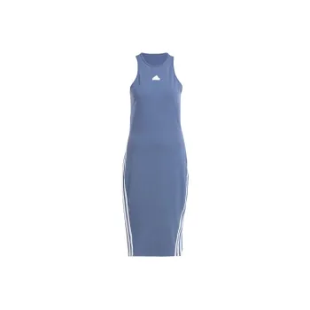 Adidas Future Icons 3 Stripes Dress Sleeveless Dress Women's Blue