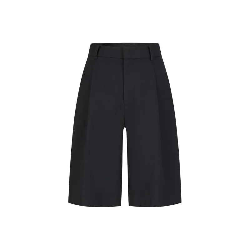 JZ. ANNAKRO Casual Shorts Women's Plain Black-0