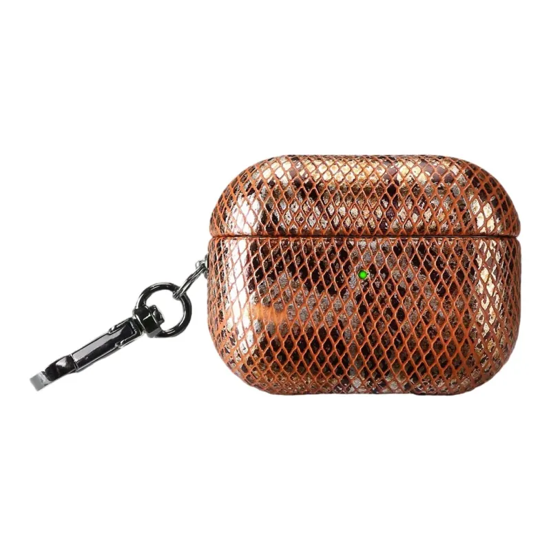 Baohuguang Compatibility Apple AirPods 1/2/3/4/Pro/Pro 2 PC Fashion Minimalist Style Snakeskin Print Headphone Cases-11