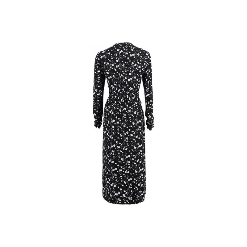 MISSSHINE Long Sleeved Dresses Women's Black-0