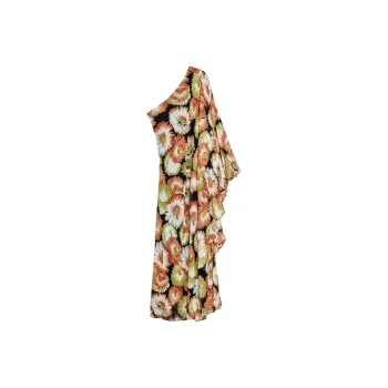 ZARA ZW Series Long Sleeved Dress Women's Orange Green