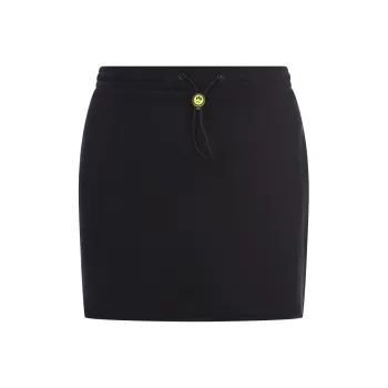 Barrow High Waist Curved Hem Mini Skirt