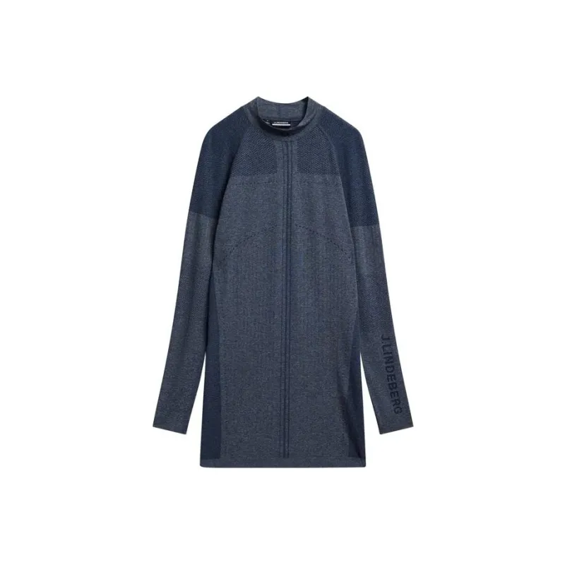 J.Lindeberg Long Sleeved Dress Women's Marine Blue-0