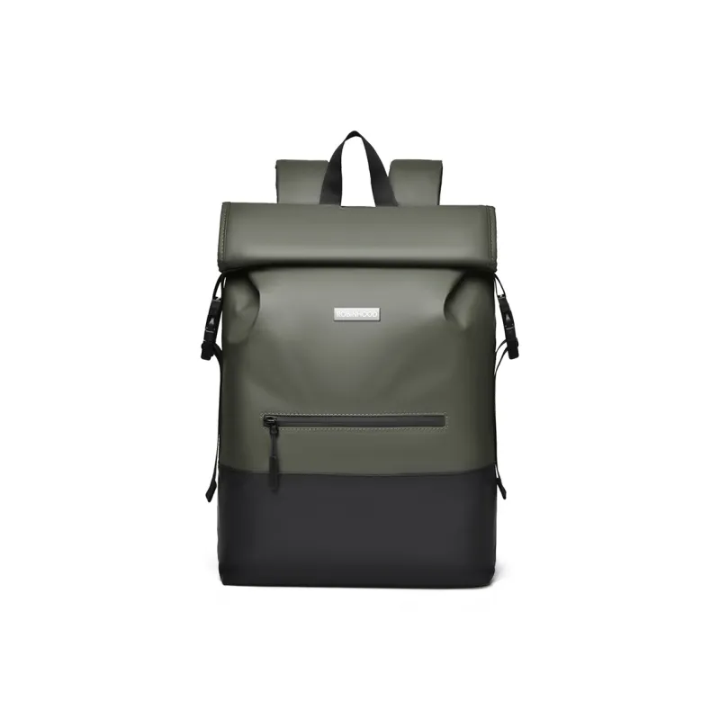 ROBINHOOD Oxford Backpack Men's Black/Gray/Green-7