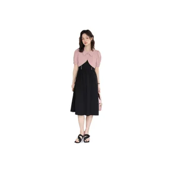 MISHOW Two Piece Skirt Sets Women's Powder Ink Black