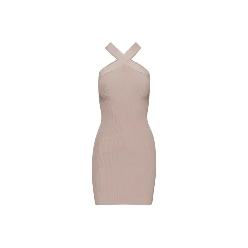 ARITZIA Babaton Sculpt Knit Criss Cross Dress Sleeveless Dress Women's Kasha Taupe