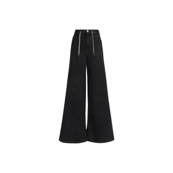 MARNI Stretch Denim Flared Pants 'Navy'