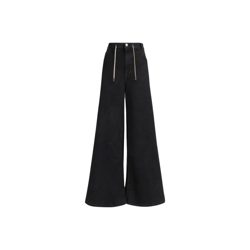 MARNI Stretch Denim Flared Pants 'Navy'-0