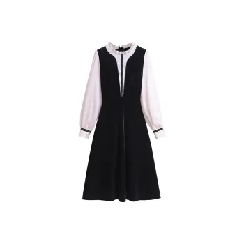 Silky Queen Long-Sleeved Dresses Women's Black