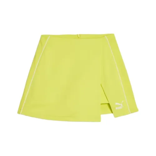PUMA Casual Short Skirts Women's Yellow