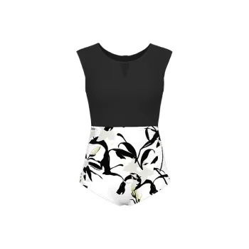 TOSWIM One-Piece Swimsuits Women's Ink Wash Lily