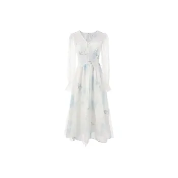 TENNE GIRL Long Sleeved Dress Women's Blue