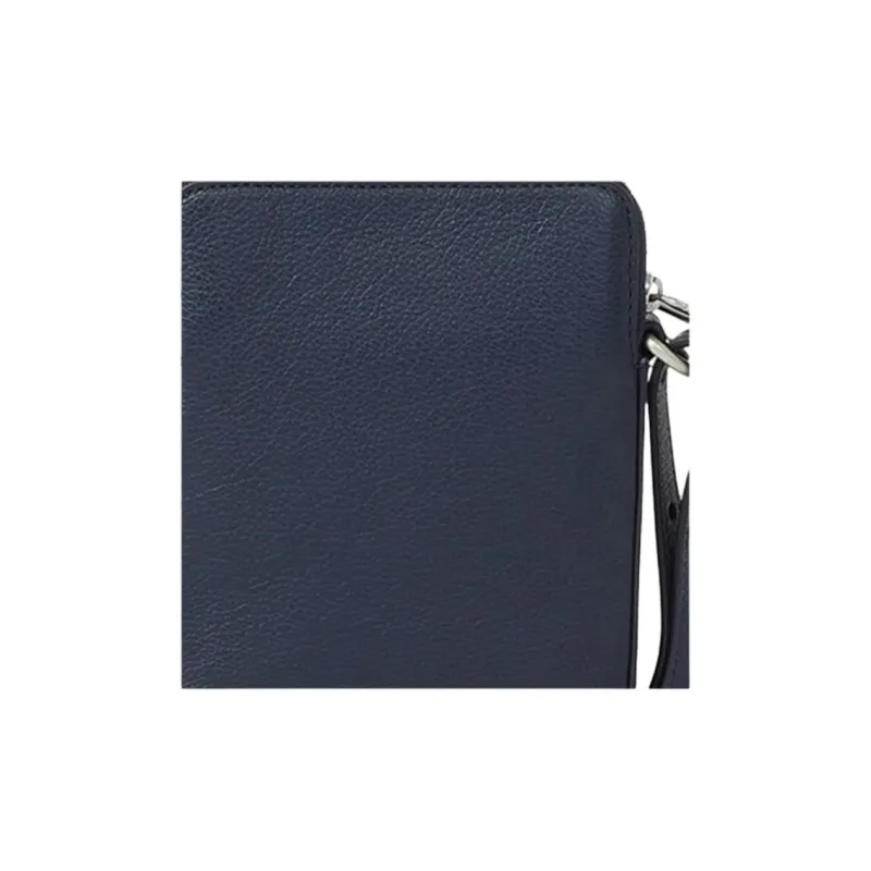 KENZO Cow Leather Cell Phone Pouch Unisex Dark Blue-3