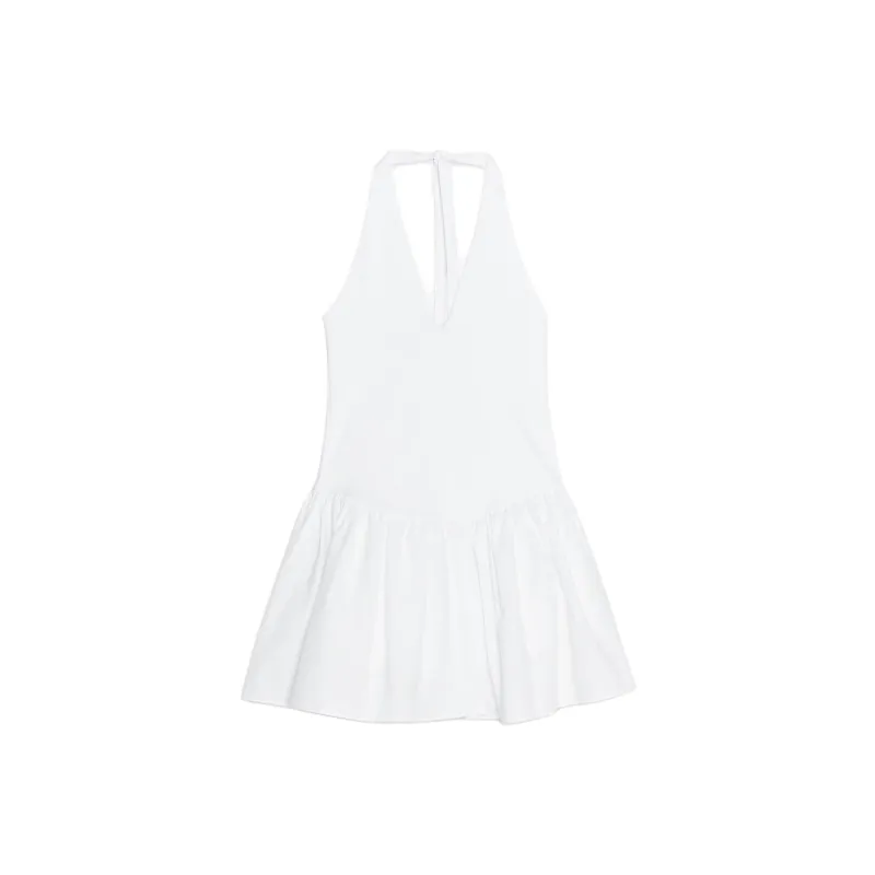 ZARA Slip Dresses Women's White-0