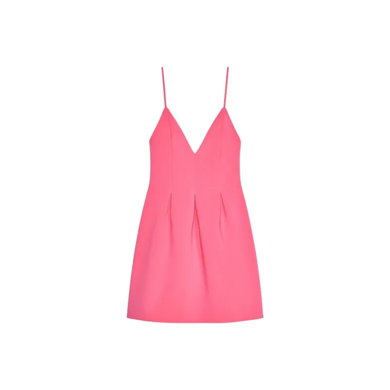 ZARA Slip Dress Women's Rose Red-0