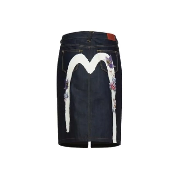 EVISU Denim Short Skirts Women's Blue-0