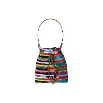 MIU MIU Cotton Bucket Bag Handbag Women's Multicolor