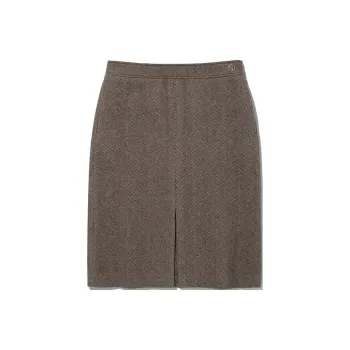 Kirsh FW23 Casual Long Skirt Women's Brown