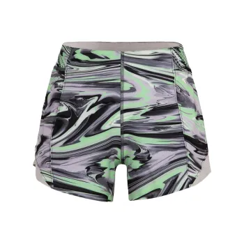 Lululemon Hotty Hot Series Sports Shorts Women's Drawing Sliding Twist Multicolor/Silver White