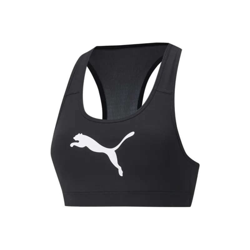 PUMA Mid Impact 4Keeps Graphic Sport Bra Sports Underwear Women's Black-0