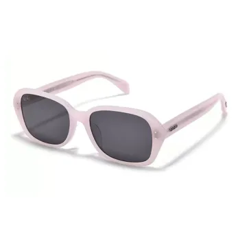 Fakeme Plate Frame Irregular Shape Sunglasses Unisex Pink