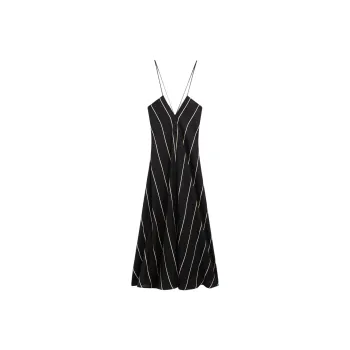 Massimo Dutti Slip Dresses Women's Black