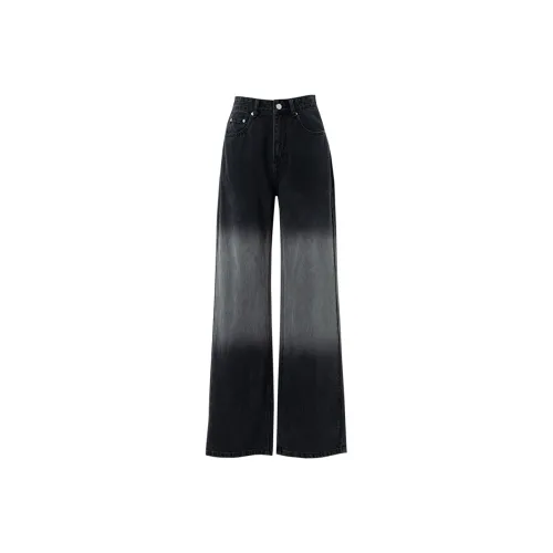 SOON FLOWER Jeans Women's Black Gray Color