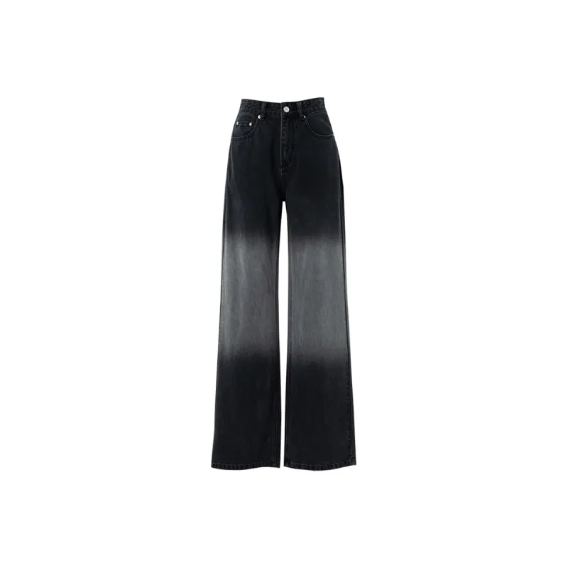 SOON FLOWER Jeans Women's Black Gray Color-0