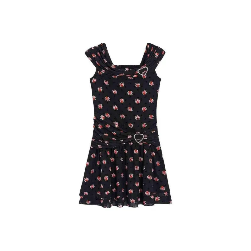 Bebe FW24 Sleeveless Dress Women's Heather Black-0